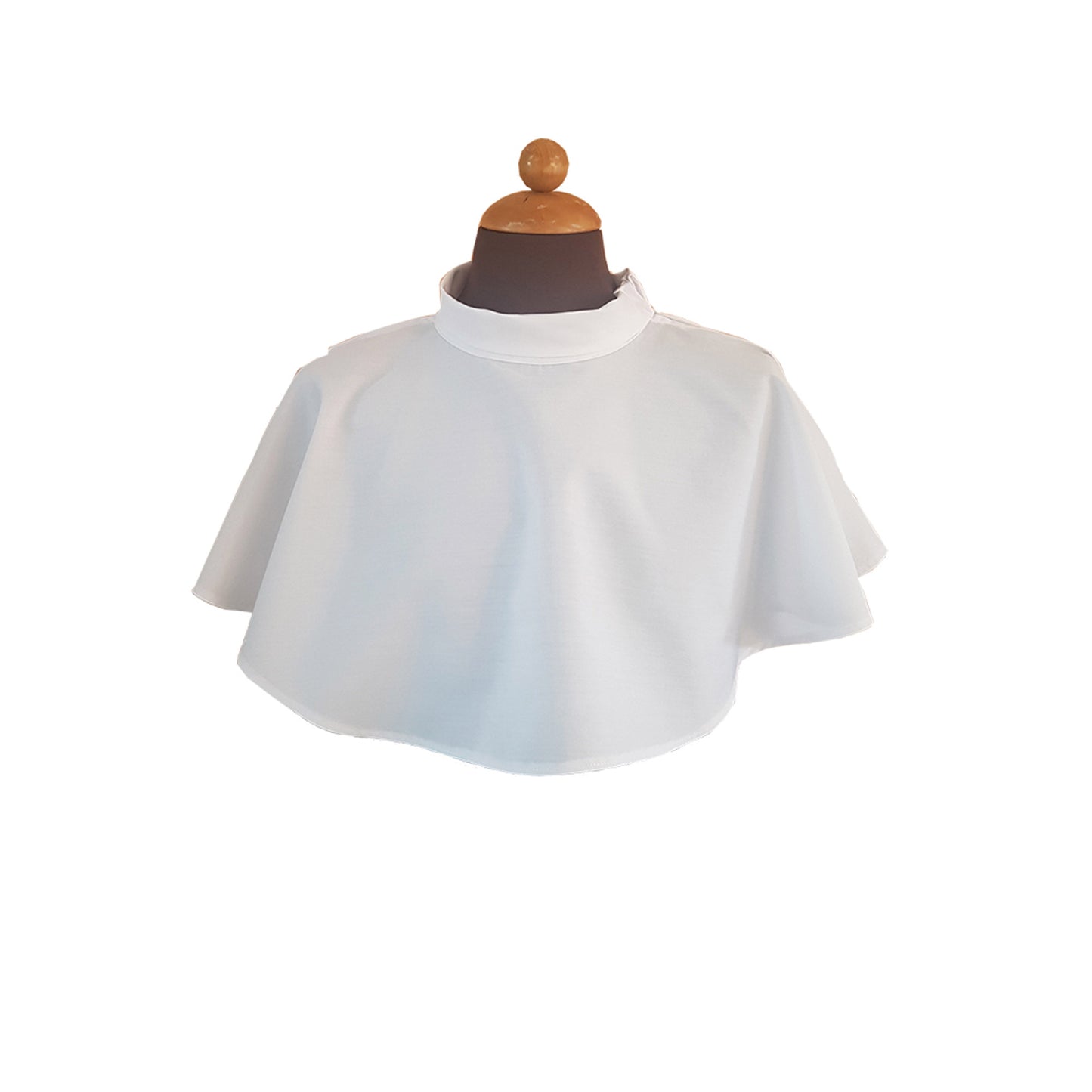 Amitto bianco con cerniera spalla. Misto cotone