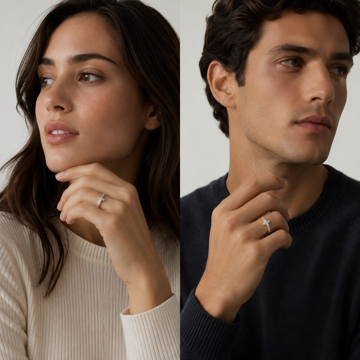 Anello Decina Fede Piatta Bronzo