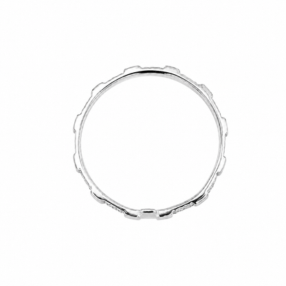 Anello Decina Fede Piatta Bronzo