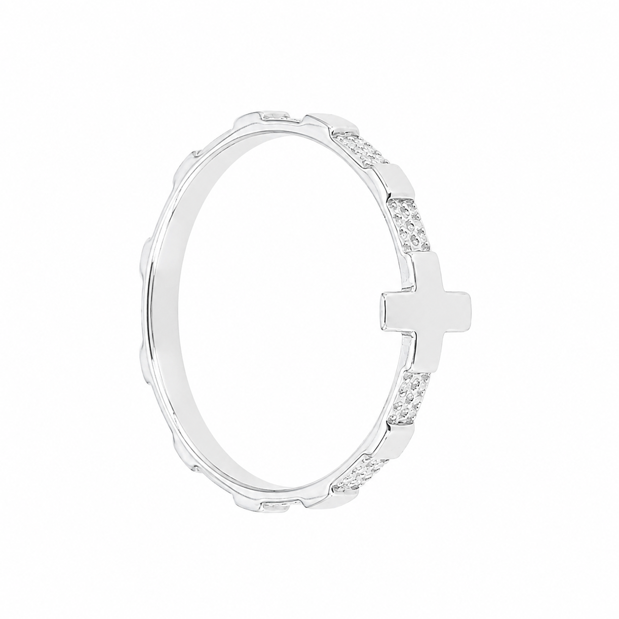 Anello Decina Fede Piatta Bronzo