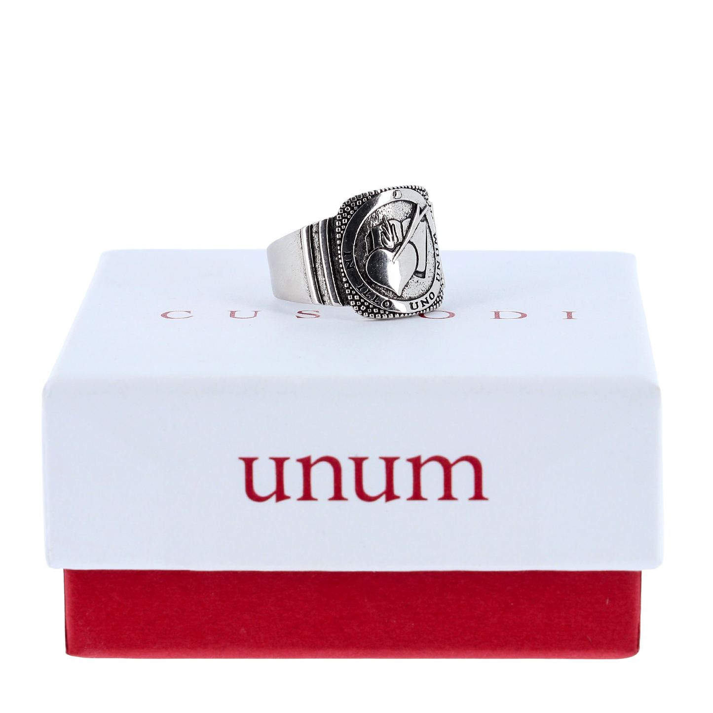UNUM – Il Sigillo della Fede. Anello in argento 925
