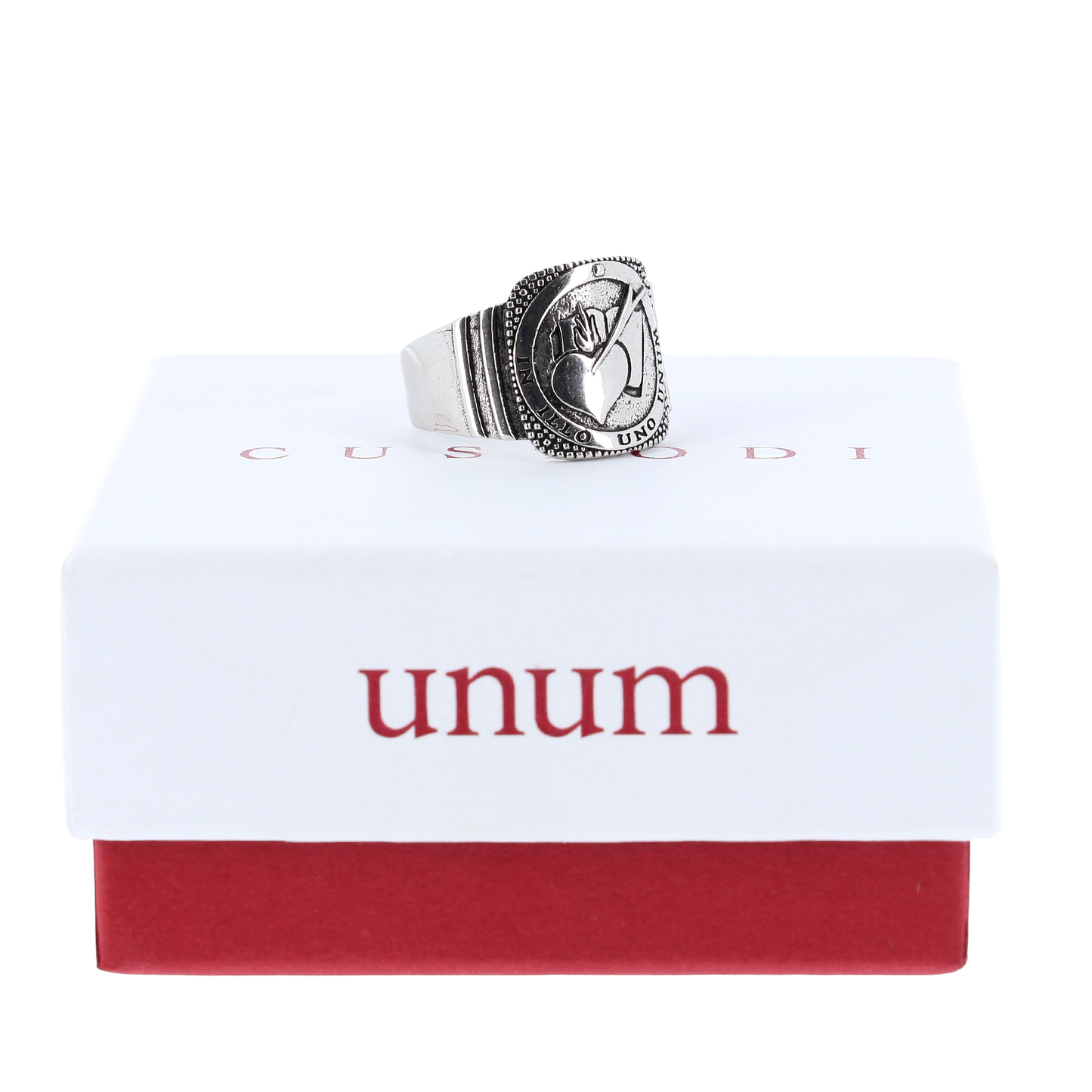 UNUM – Il Sigillo della Fede. Anello in argento 925