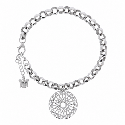Bracciale Cerchio Lavorato Bronzo 21 cm