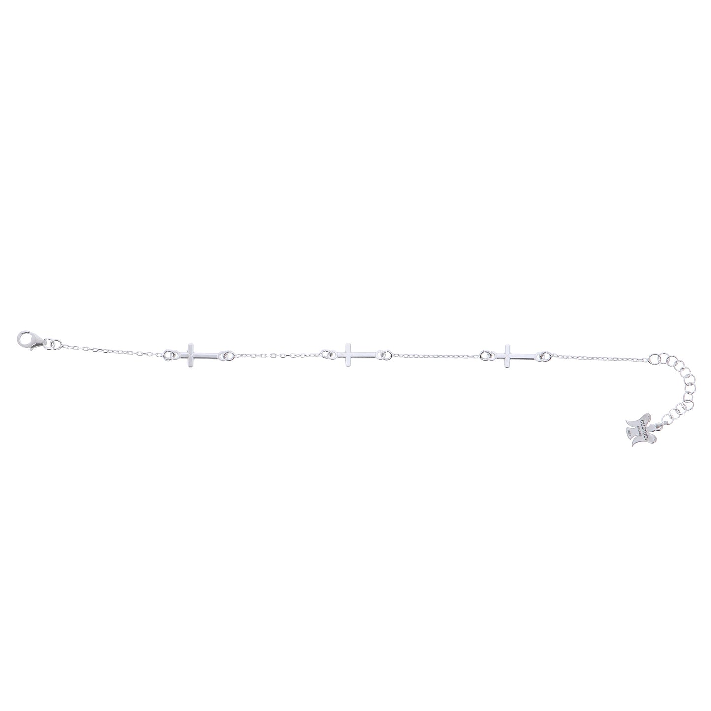 Bracciale con crocette in bronzo