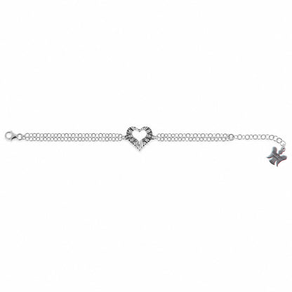 Bracciale Cuore in Bronzo 23 cm