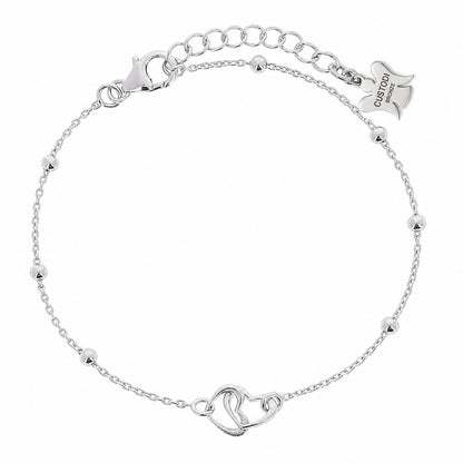 Bracciale Cuori Intrecciati in bronzo