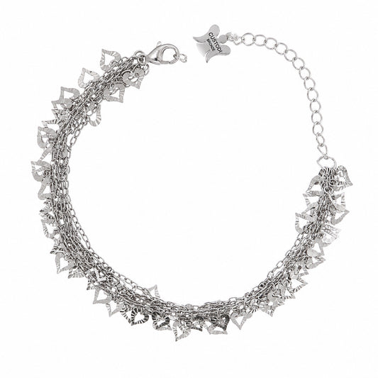 Bracciale cinque Fili Cuoricini Bronzo 23 cm