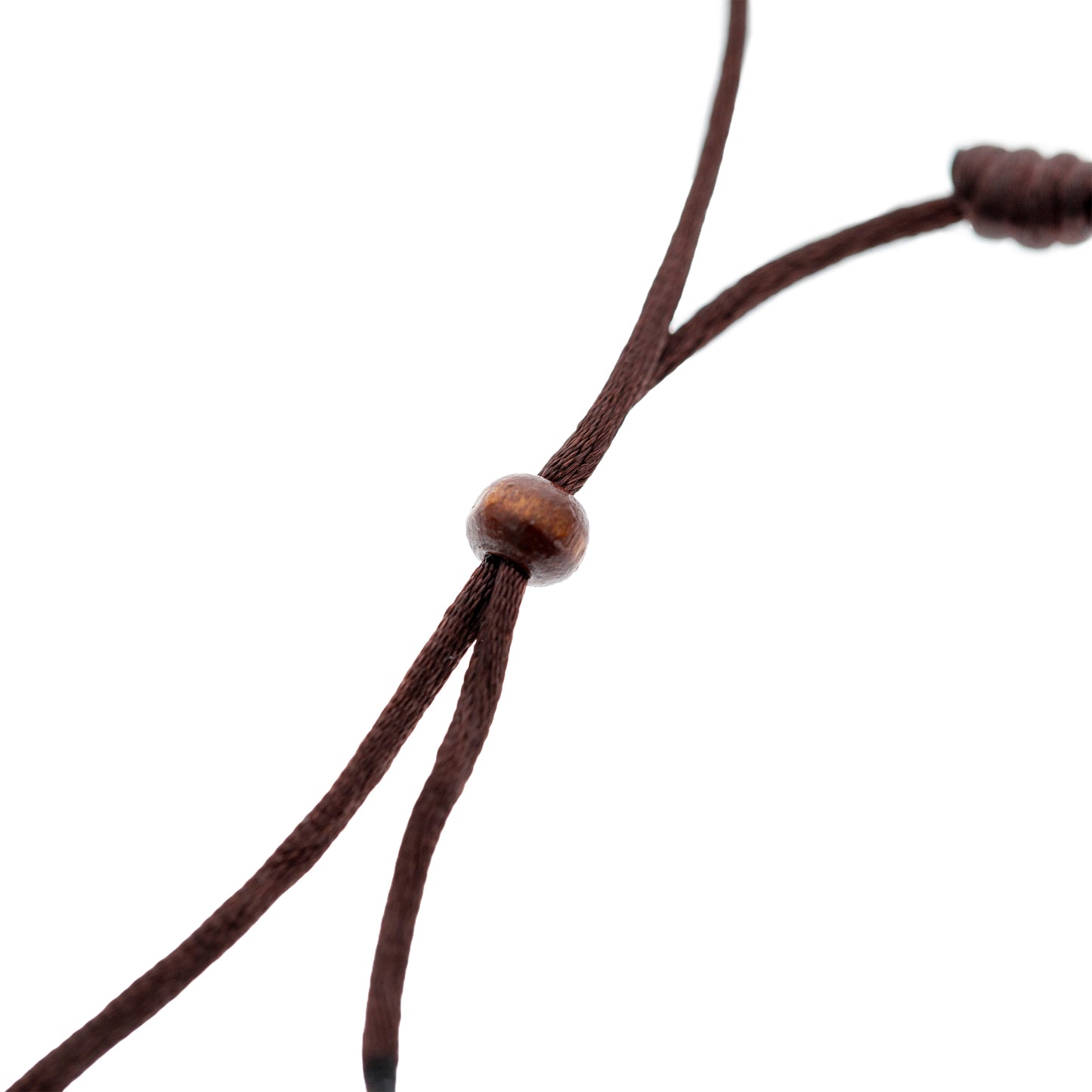 Bracciale decina San Charbel in legno. Regolabile.