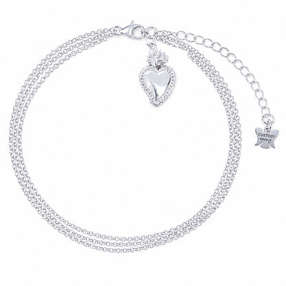 Bracciale Cuore Votivo tre Fili 21 cm