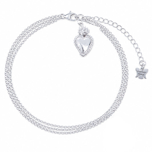 Bracciale Cuore Votivo tre Fili 21 cm