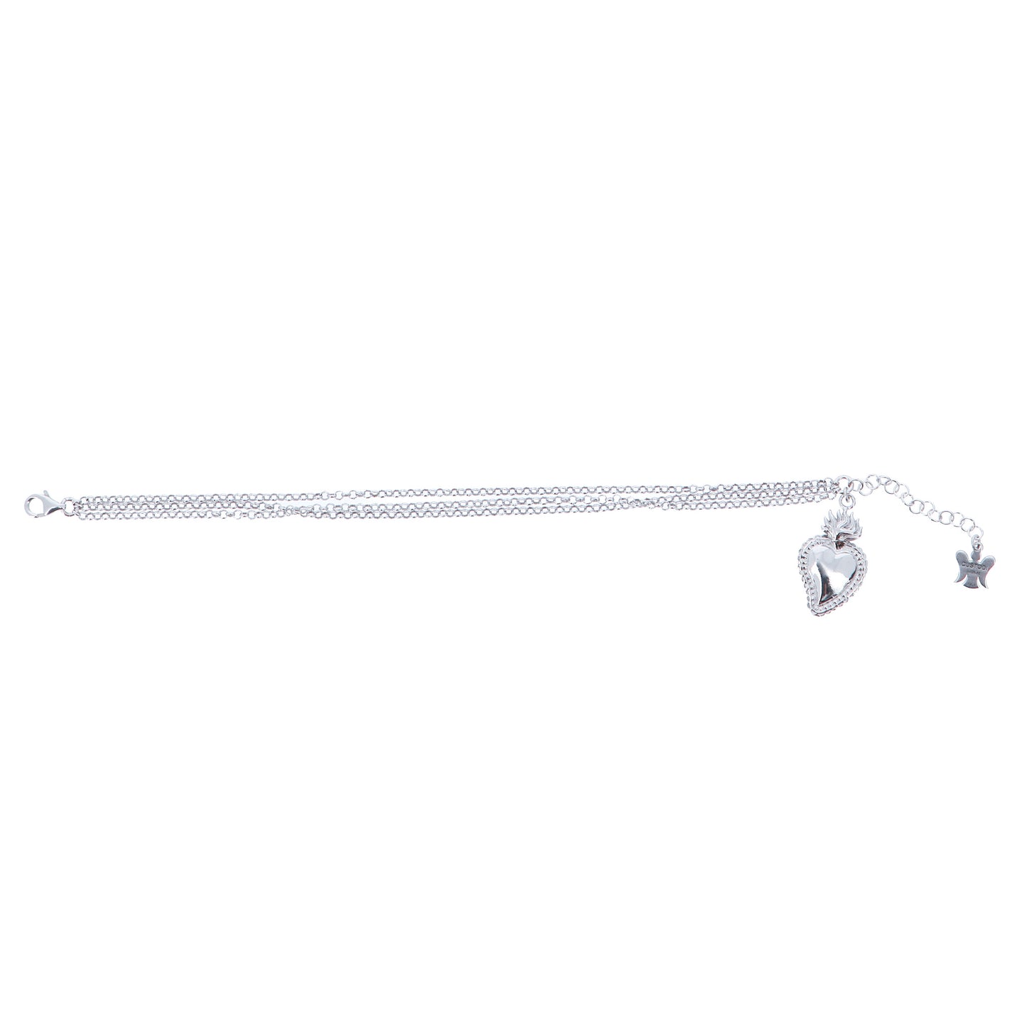 Bracciale Cuore Votivo tre Fili 21 cm