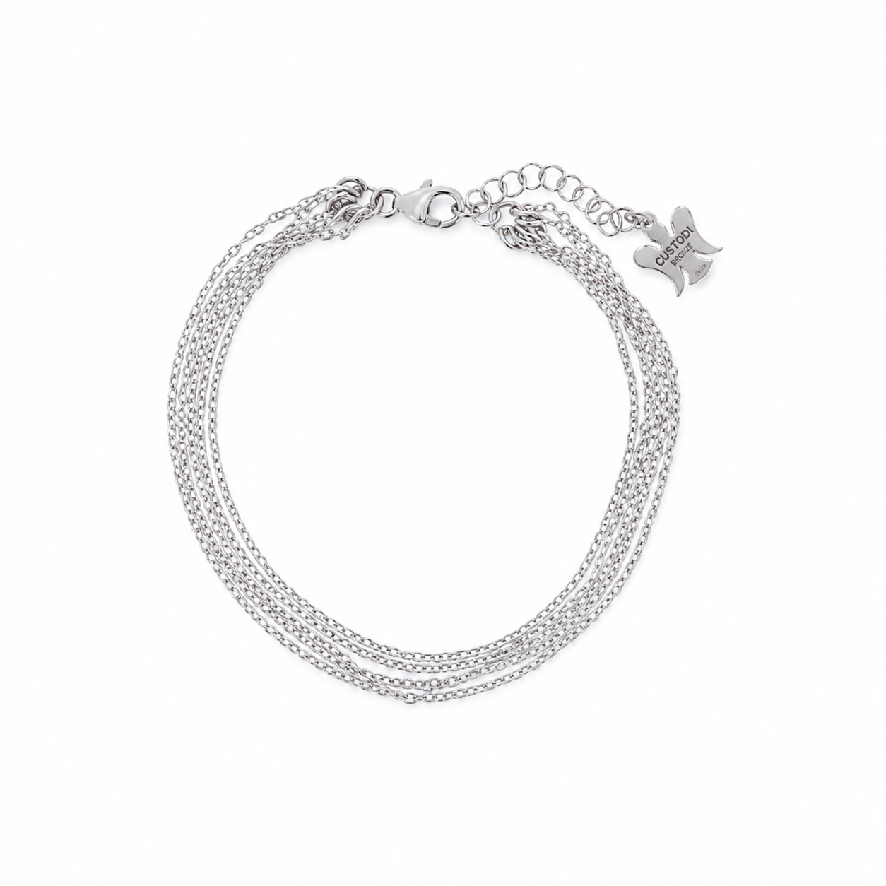 Bracciale cinque Catene in bronzo 21 cm