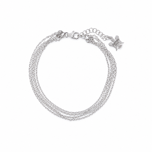 Bracciale cinque Catene in bronzo 21 cm