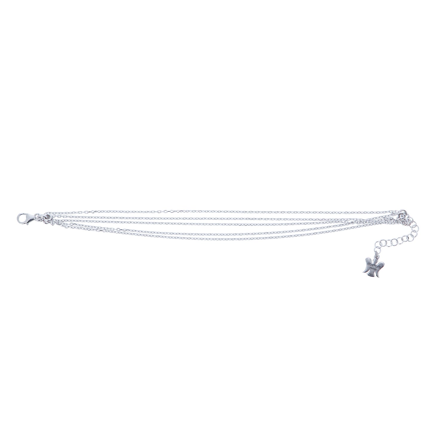 Bracciale cinque Catene in bronzo 21 cm