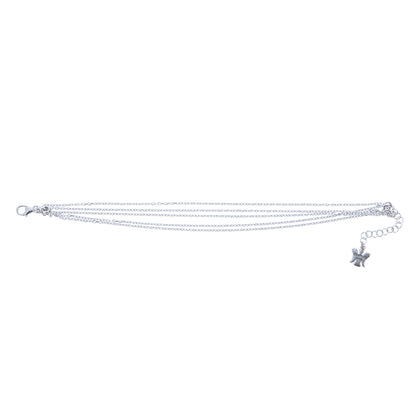 Bracciale cinque Catene in bronzo 21 cm