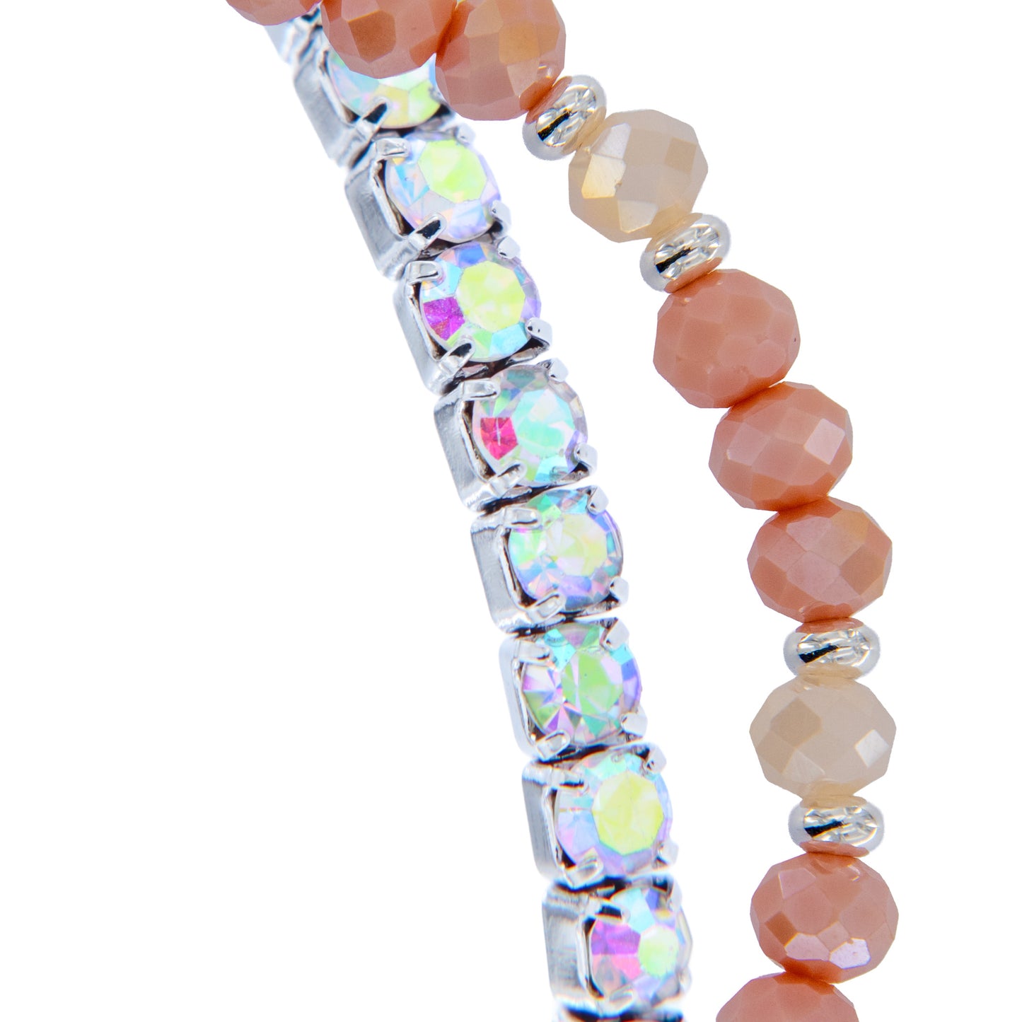 Bracciale Devozionale Doppio Filo Rosa con Miracolosa