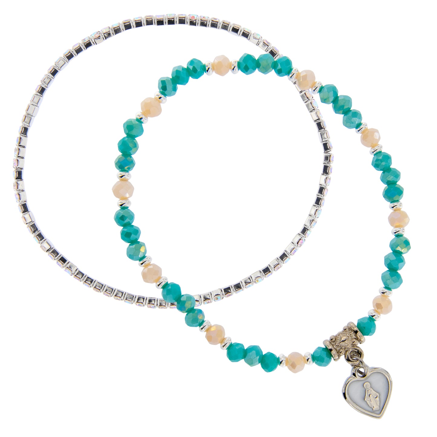Bracciale Devozionale Doppio Filo Tiffany con Miracolosa
