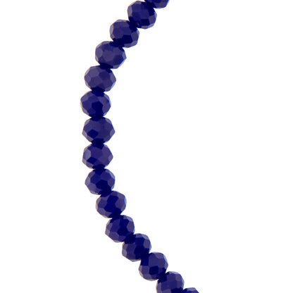 Bracciale Devozionale Mariano Doppio Filo Dorato Blu