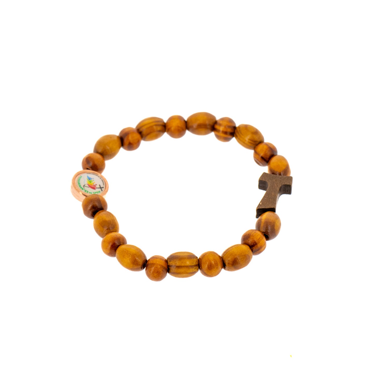 Bracciale decina in legno per Giubileo 2025