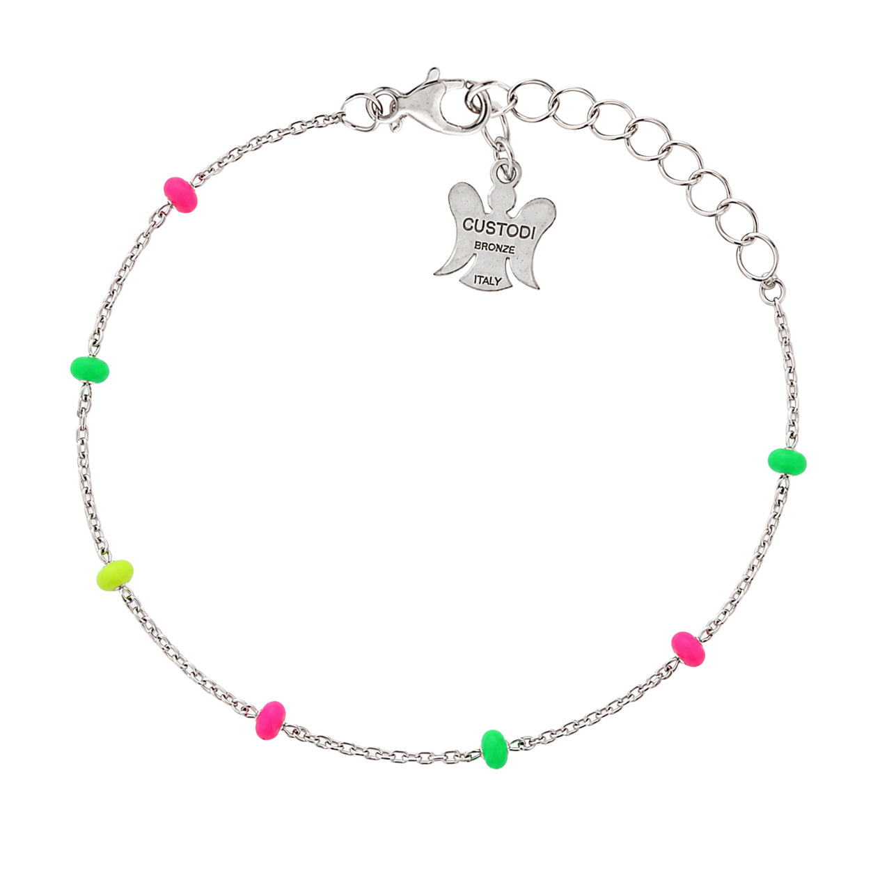 Bracciale bimbo/a colori fluo in bronzo