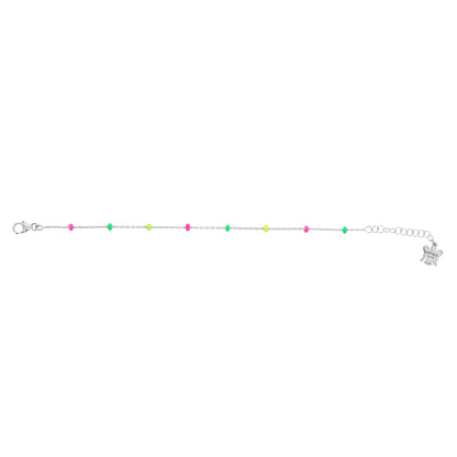 Bracciale bimbo/a colori fluo in bronzo