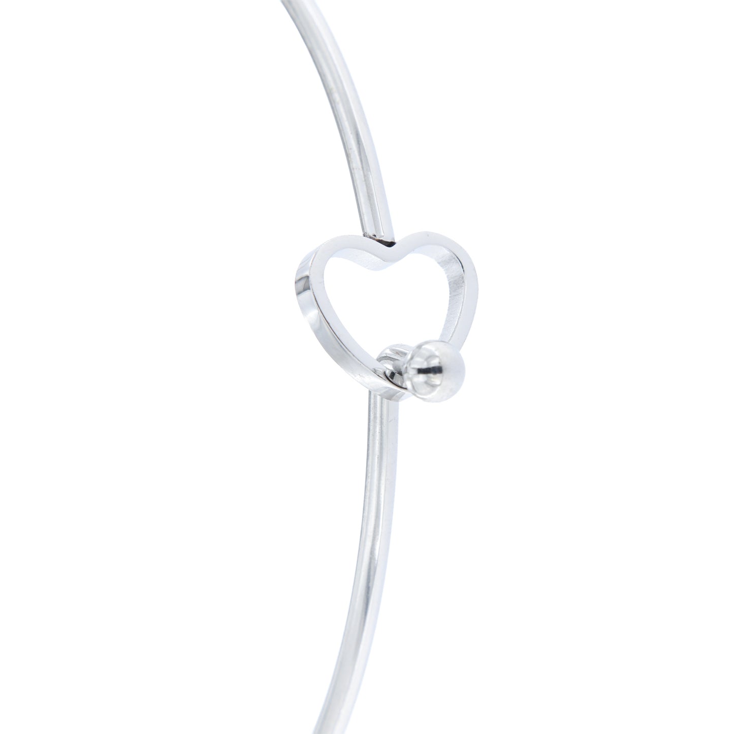 Bracciale Rigido in Acciaio Madonna Miracolosa - 6,5 cm