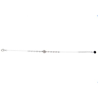 Bracciale Sacrum Cor, Cuore Votivo con punti luce, argento 925