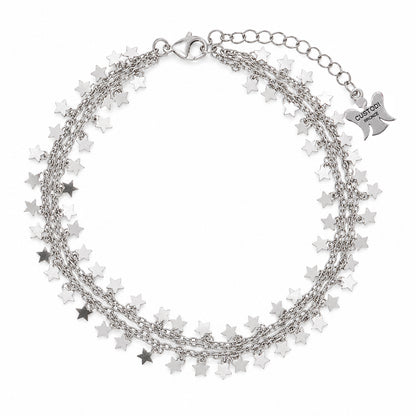 Bracciale cinque fili Stelle Bronzo 23 cm