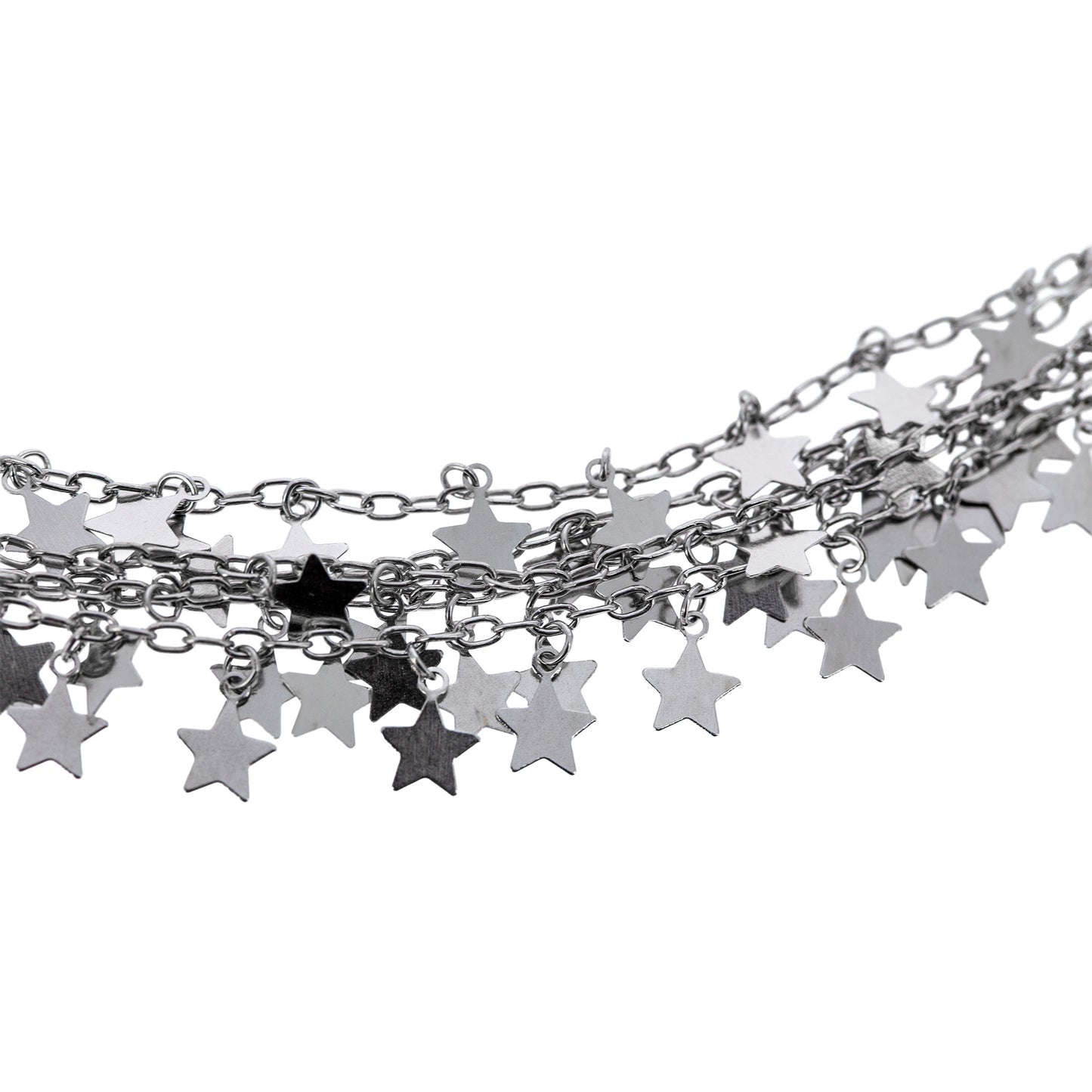 Bracciale cinque fili Stelle Bronzo 23 cm