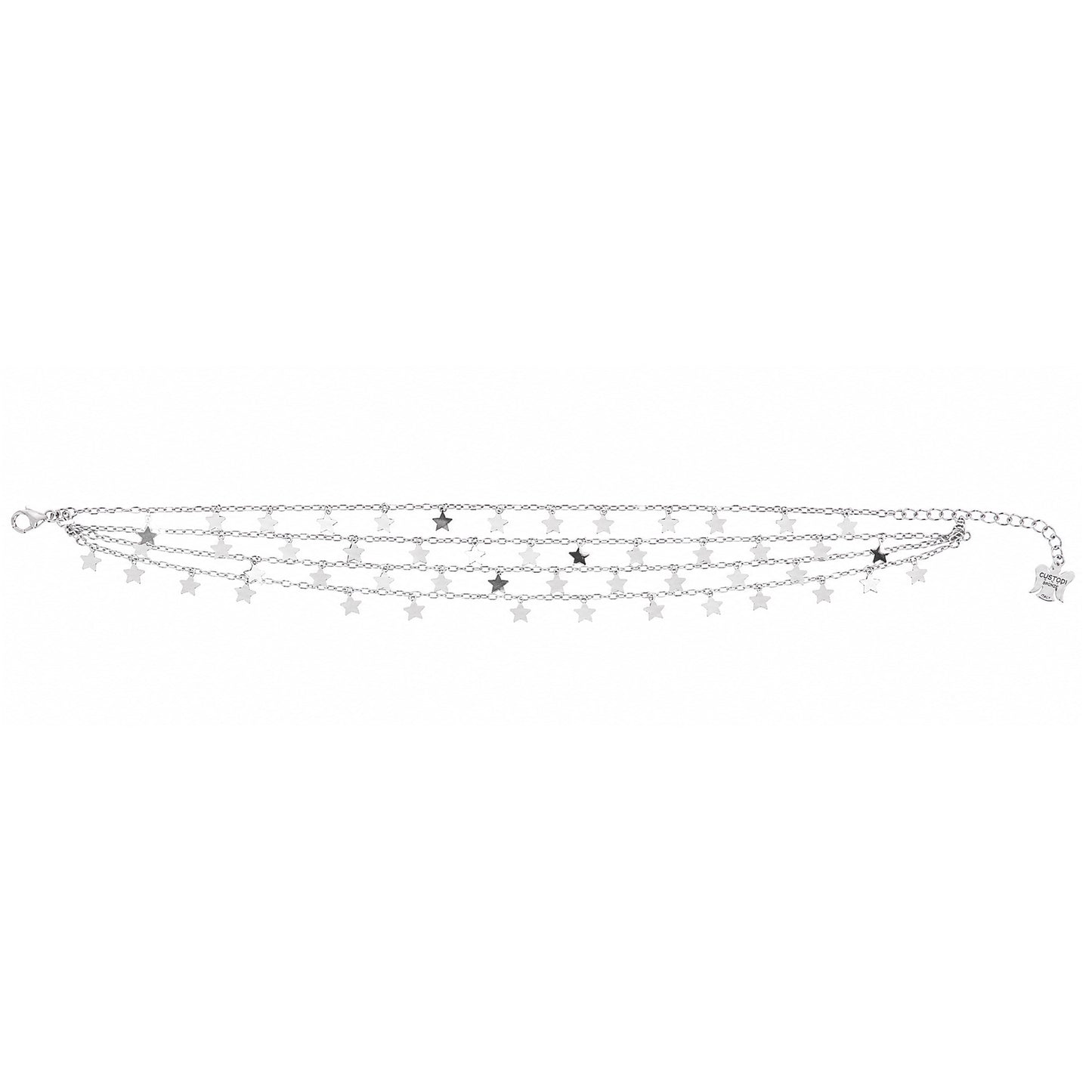 Bracciale cinque fili Stelle Bronzo 23 cm
