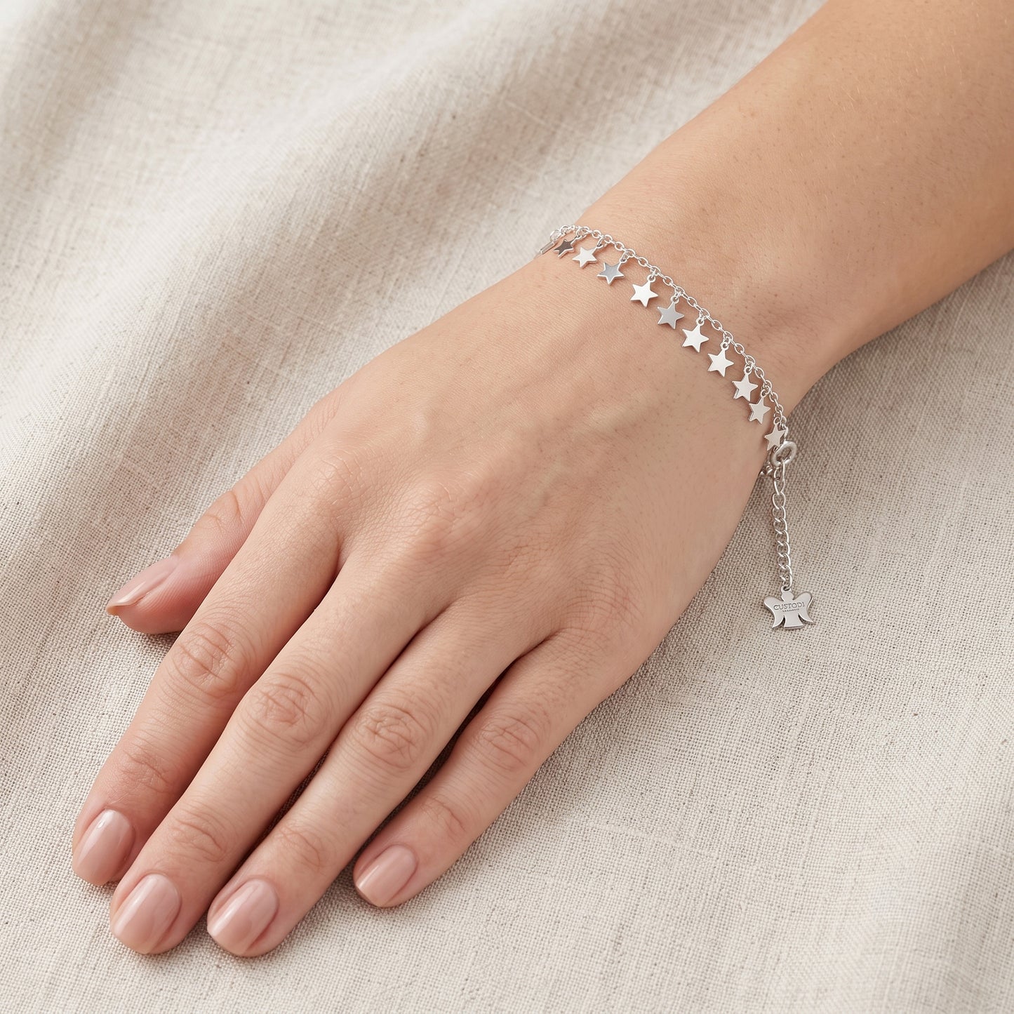 Bracciale con Stelline in Bronzo 21 cm