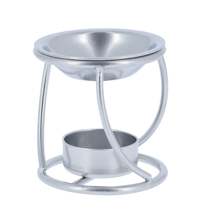 Brucia incenso in ferro color argento – Articolo liturgico – Altezza 7,5 cm