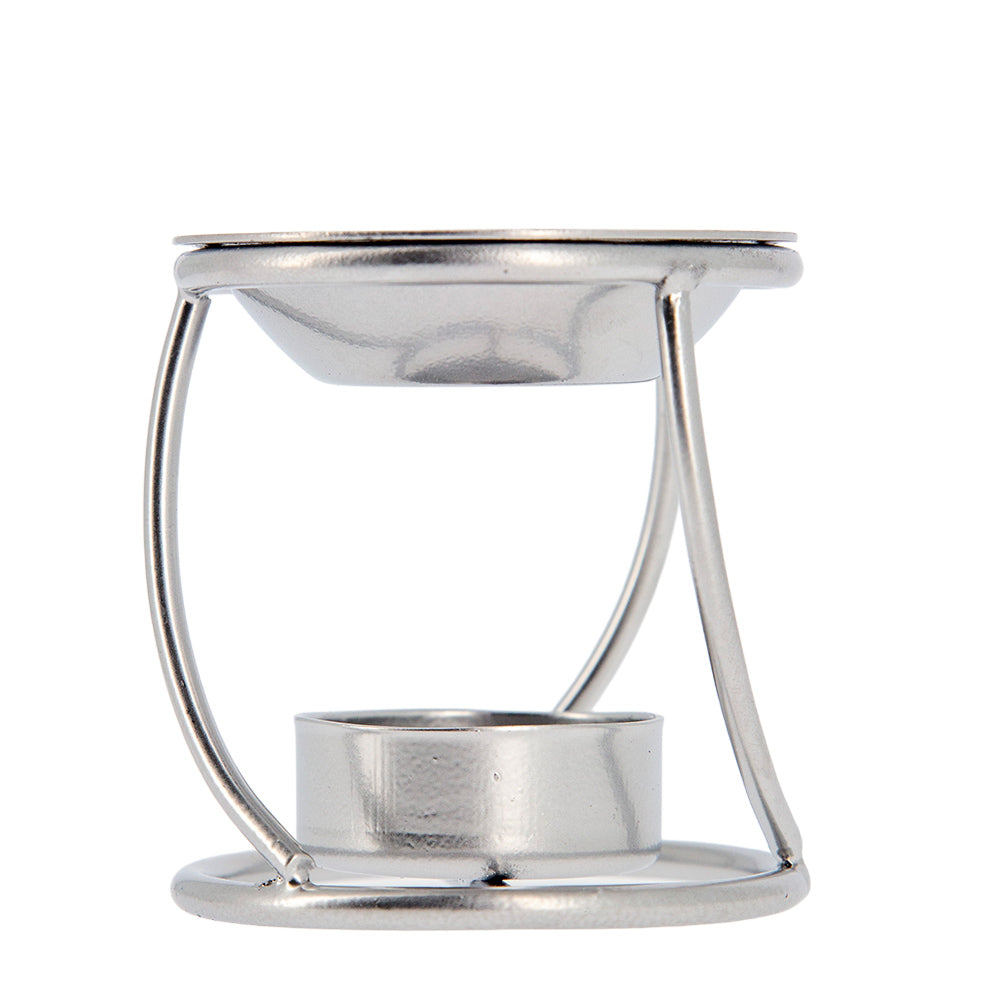 Brucia incenso in ferro color argento – Articolo liturgico – Altezza 7,5 cm