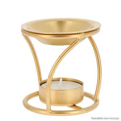 Brucia incenso in ferro color oro – Articolo liturgico – Altezza 7,5 cm