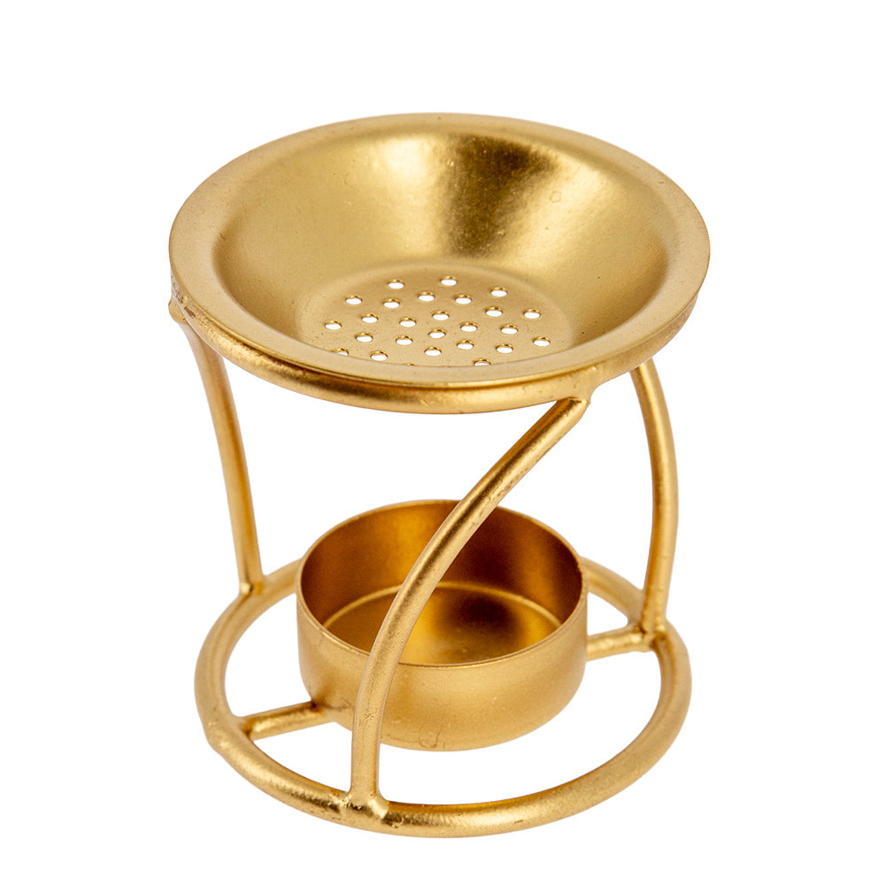 Brucia incenso in ferro color oro – Articolo liturgico – Altezza 7,5 cm