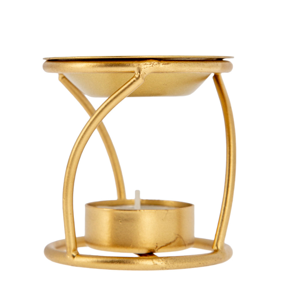Brucia incenso in ferro color oro – Articolo liturgico – Altezza 7,5 cm
