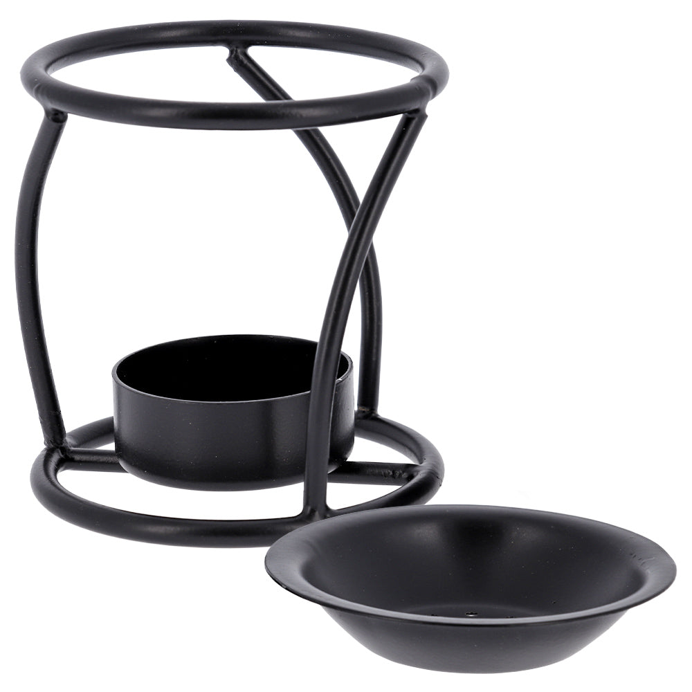 Brucia incenso in ferro di colore nero – Articolo liturgico – Altezza 7,5 cm