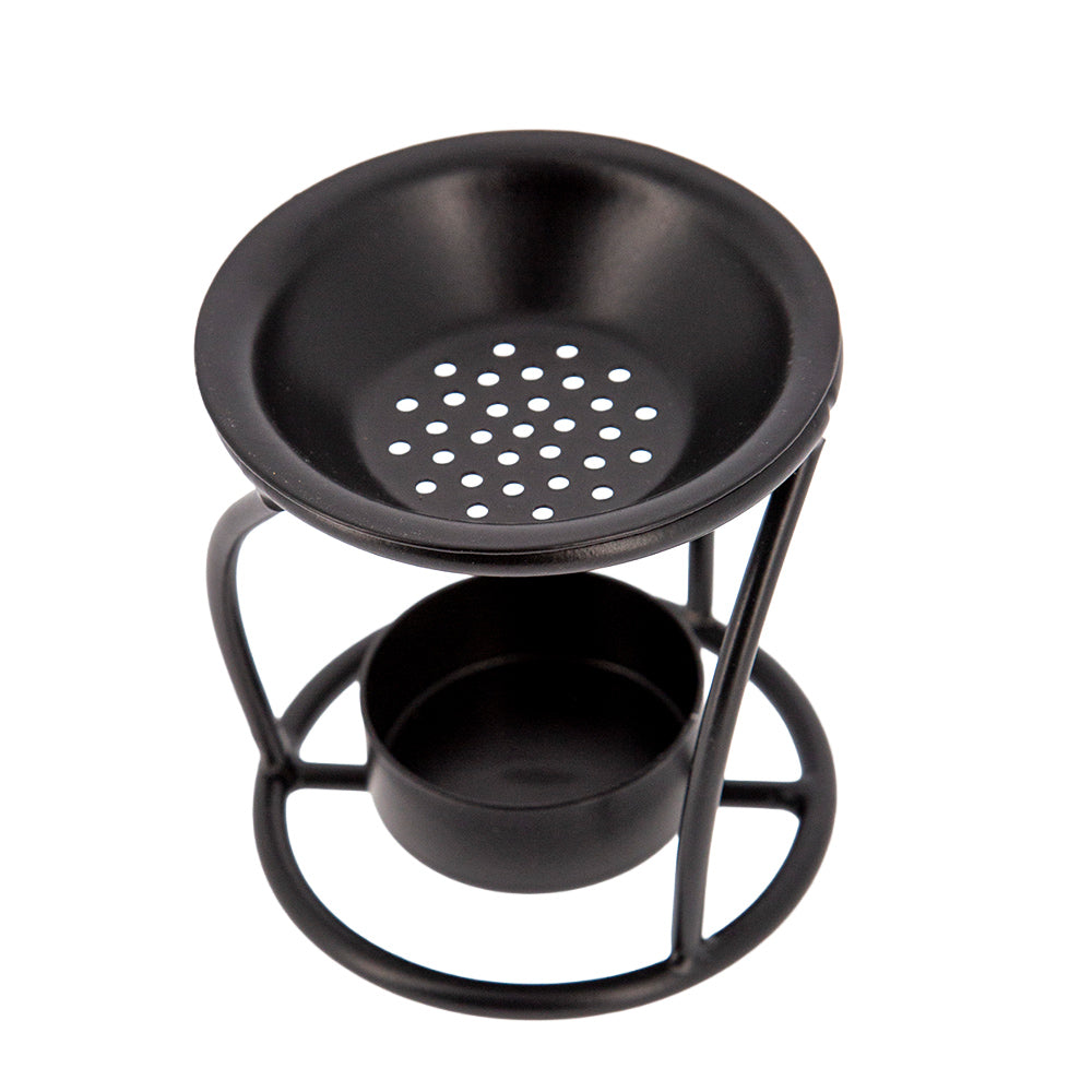 Brucia incenso in ferro di colore nero – Articolo liturgico – Altezza 7,5 cm