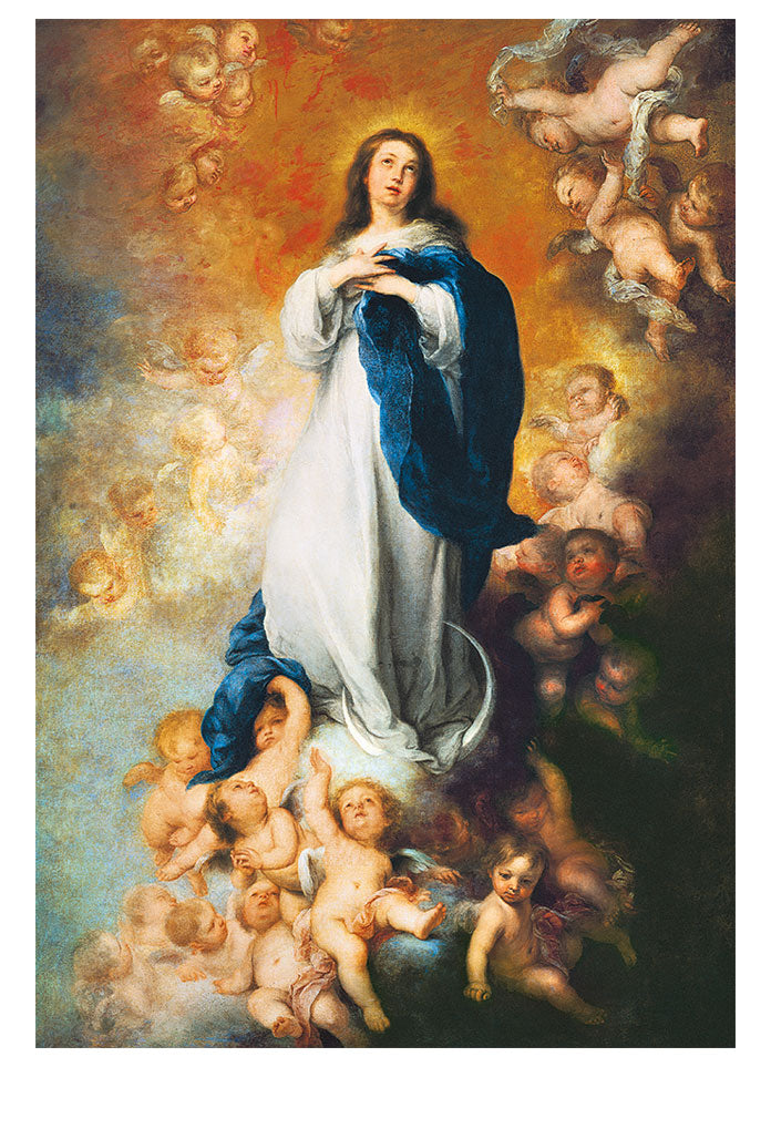 Cartolina Assunta. Sul retro "Preghiera all'Immacolata Concezione di Pio X"