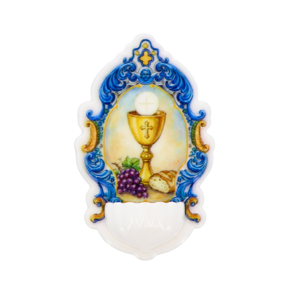 Magnete effetto maiolica – Ricordo bomboniera Prima Comunione. Dimensioni 4,5x6,5 cm