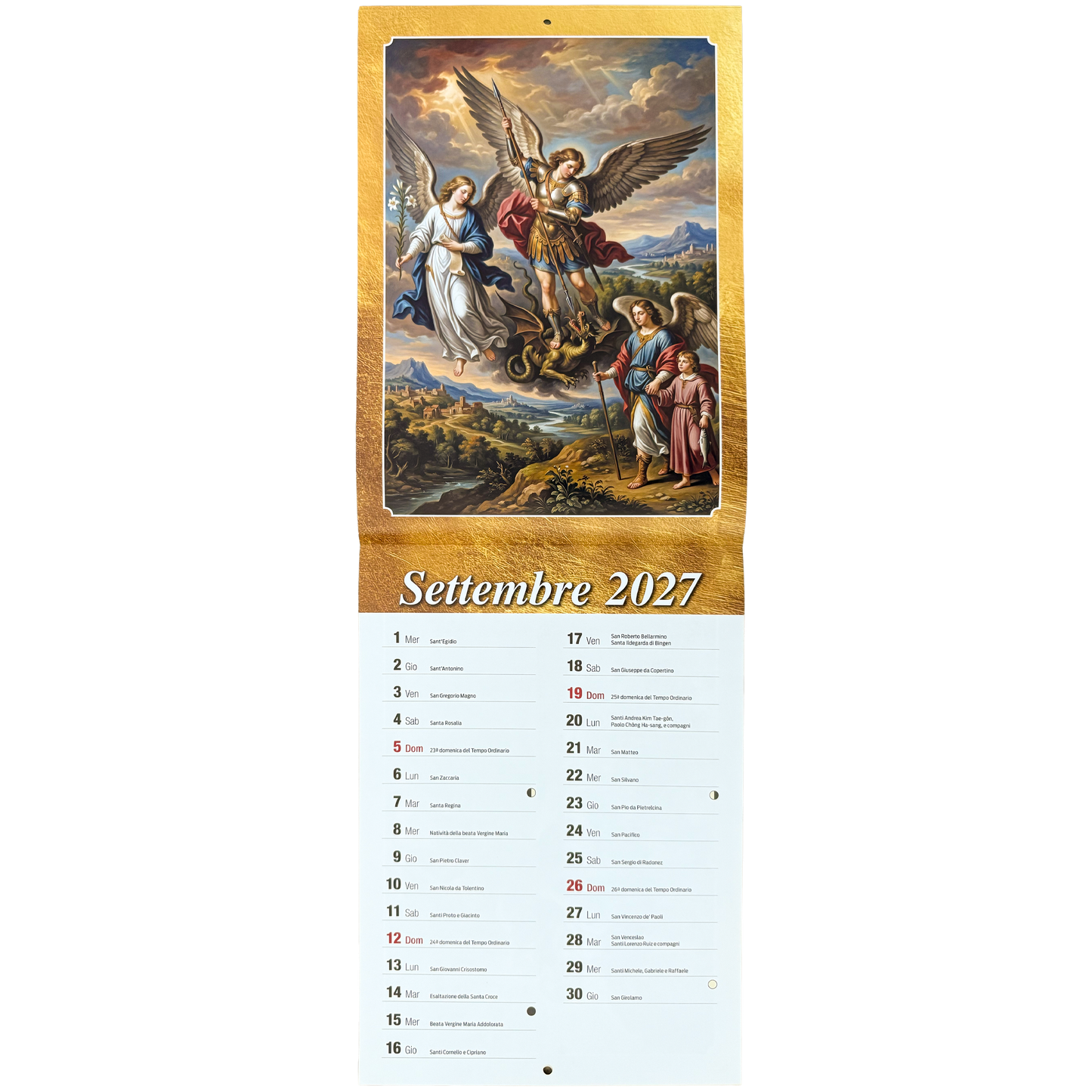 Calendario da muro 2027