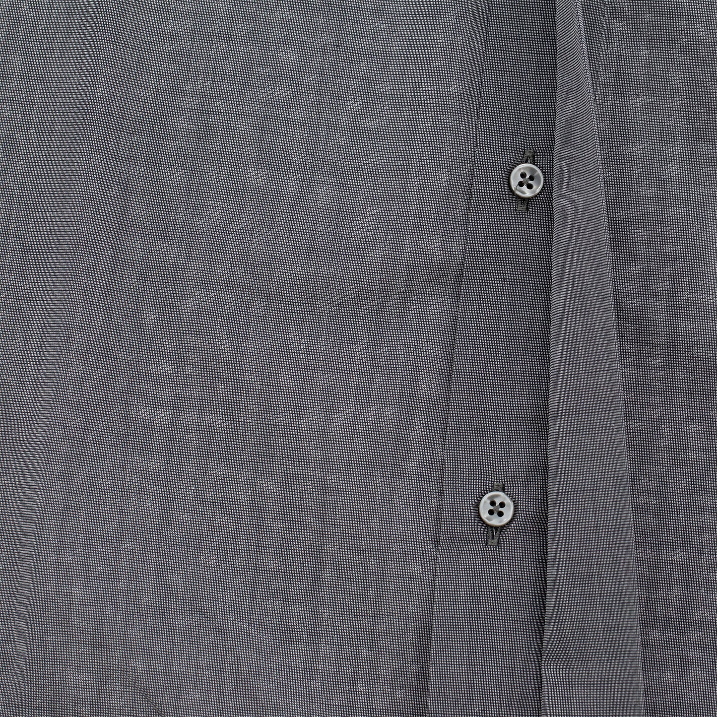 Camicia grigio scuro, manica corta, misto cotone Filo a Filo, collo clergy