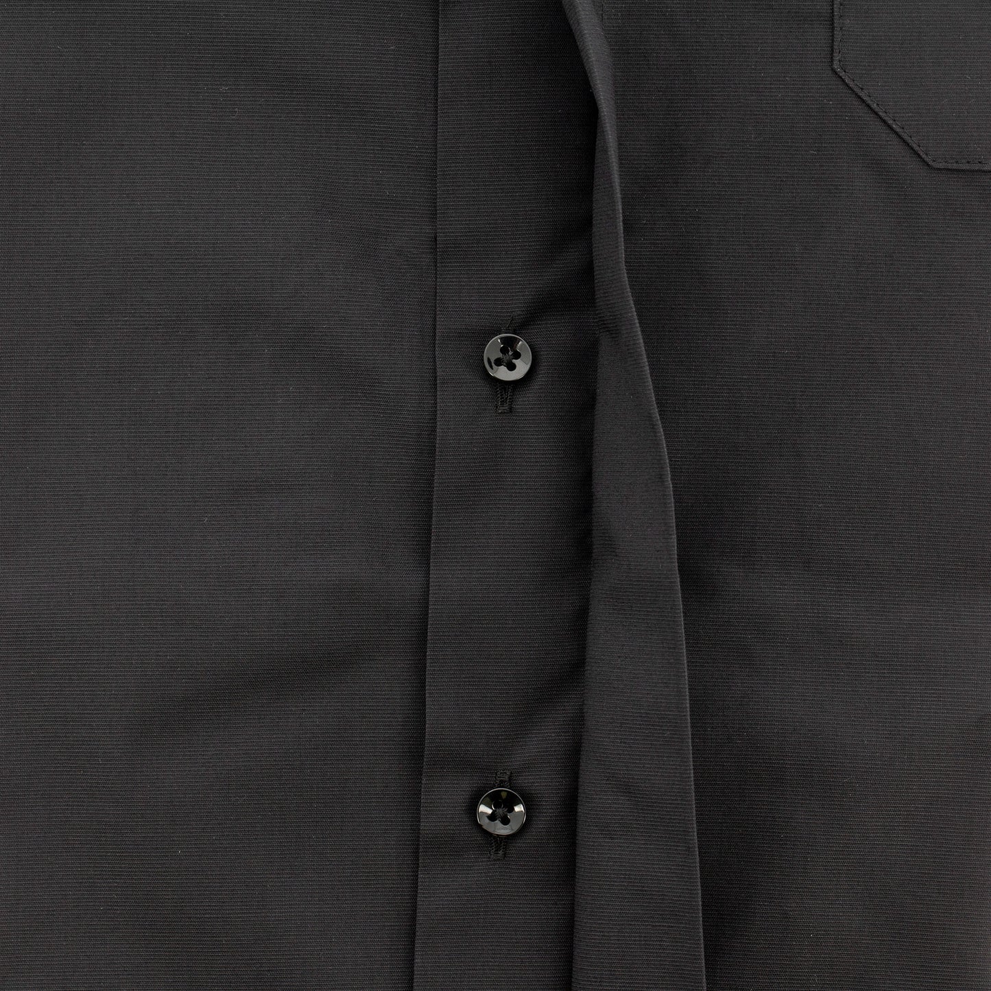 Camicia sacerdotale nera manica corta misto cotone