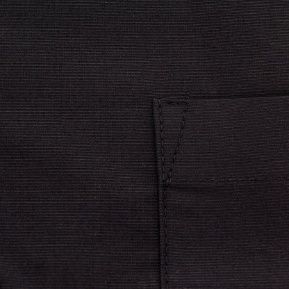 Camicia sacerdotale nera manica corta misto cotone