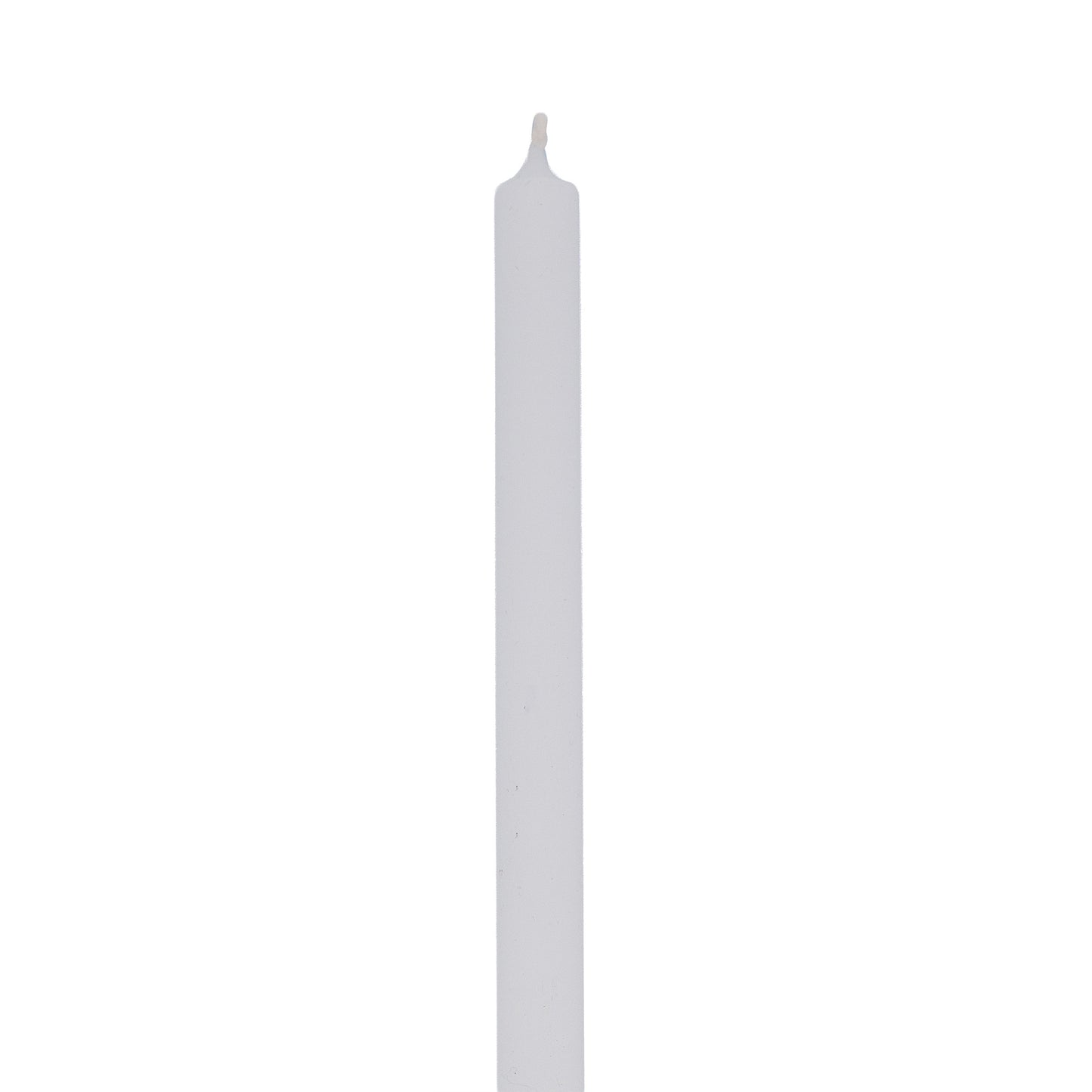 Candela bianca utilizzabile anche per flambeaux e candelora. Dimensioni 35x1,4 cm