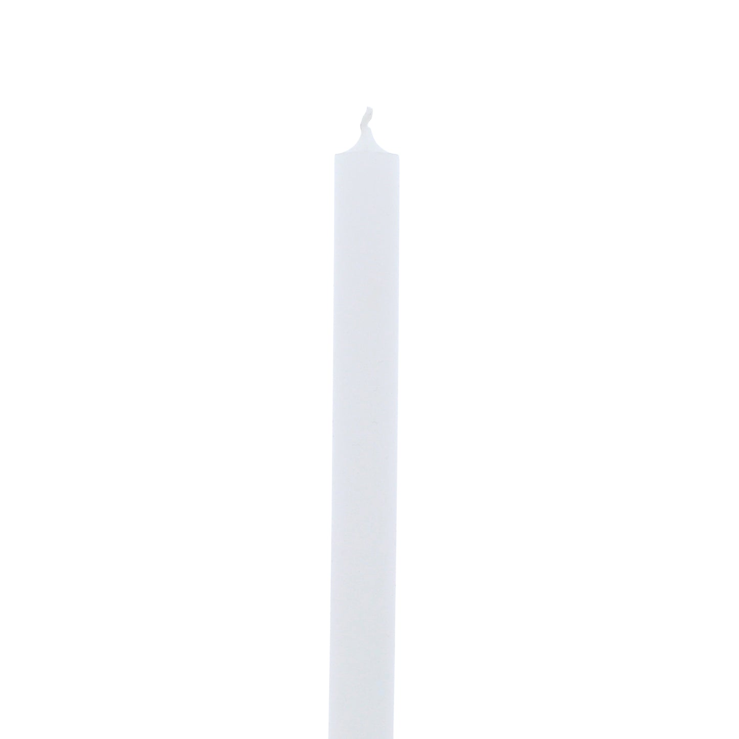 Candela bianca utilizzabile anche per flambeaux e candelora. Misure 30x1,6 cm