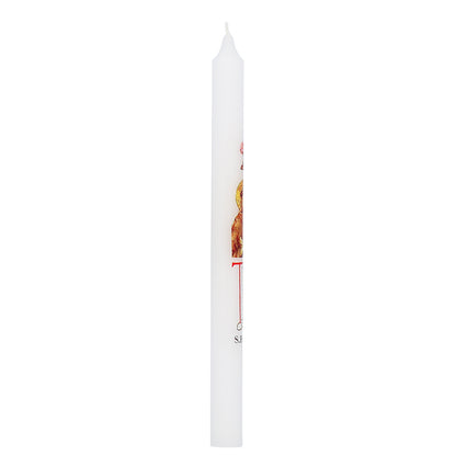 Candela votiva religiosa di San Francesco d’Assisi – Ostensione 2026 – Idea regalo devozionale 2×27 cm