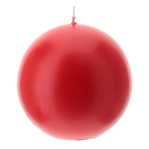 Candela cero a sfera per liturgie, Avvento, Quaresima. Diametro 10 cm.