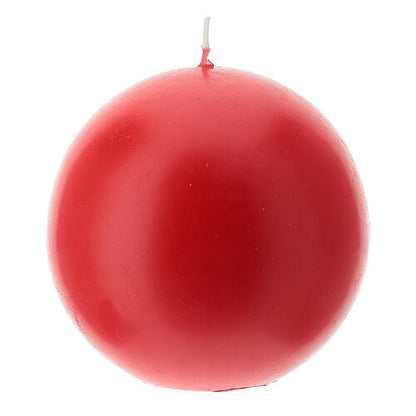 Candela cero a sfera per liturgie, Avvento, Quaresima. Diametro 10 cm.
