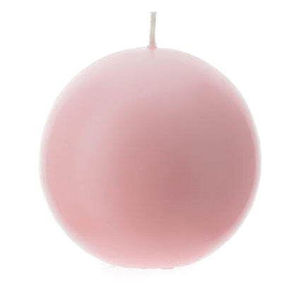 Candela cero a sfera per liturgie, Avvento, Quaresima. Diametro 10 cm.